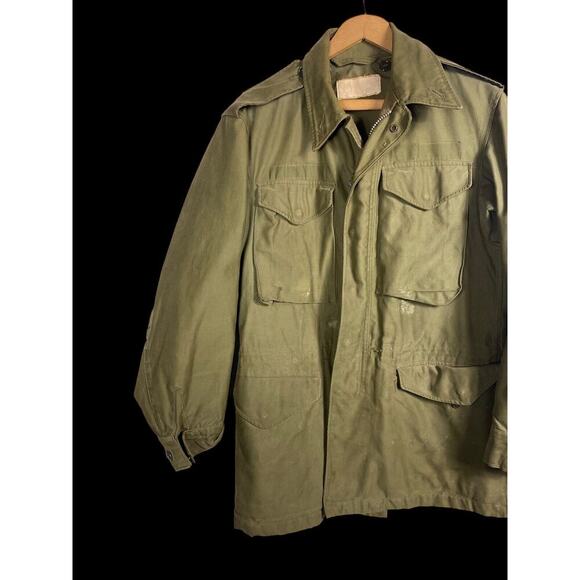 Vintage US Army Field Jacket M51 1958 Vietnam Size XS Oversized Vintage Green - Picture 4 of 16
